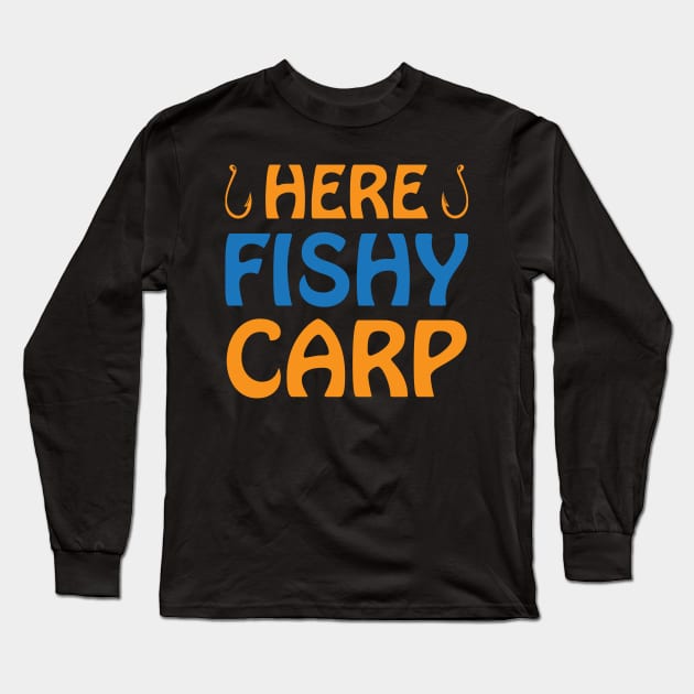 Here fishy carp Long Sleeve T-Shirt by Imutobi